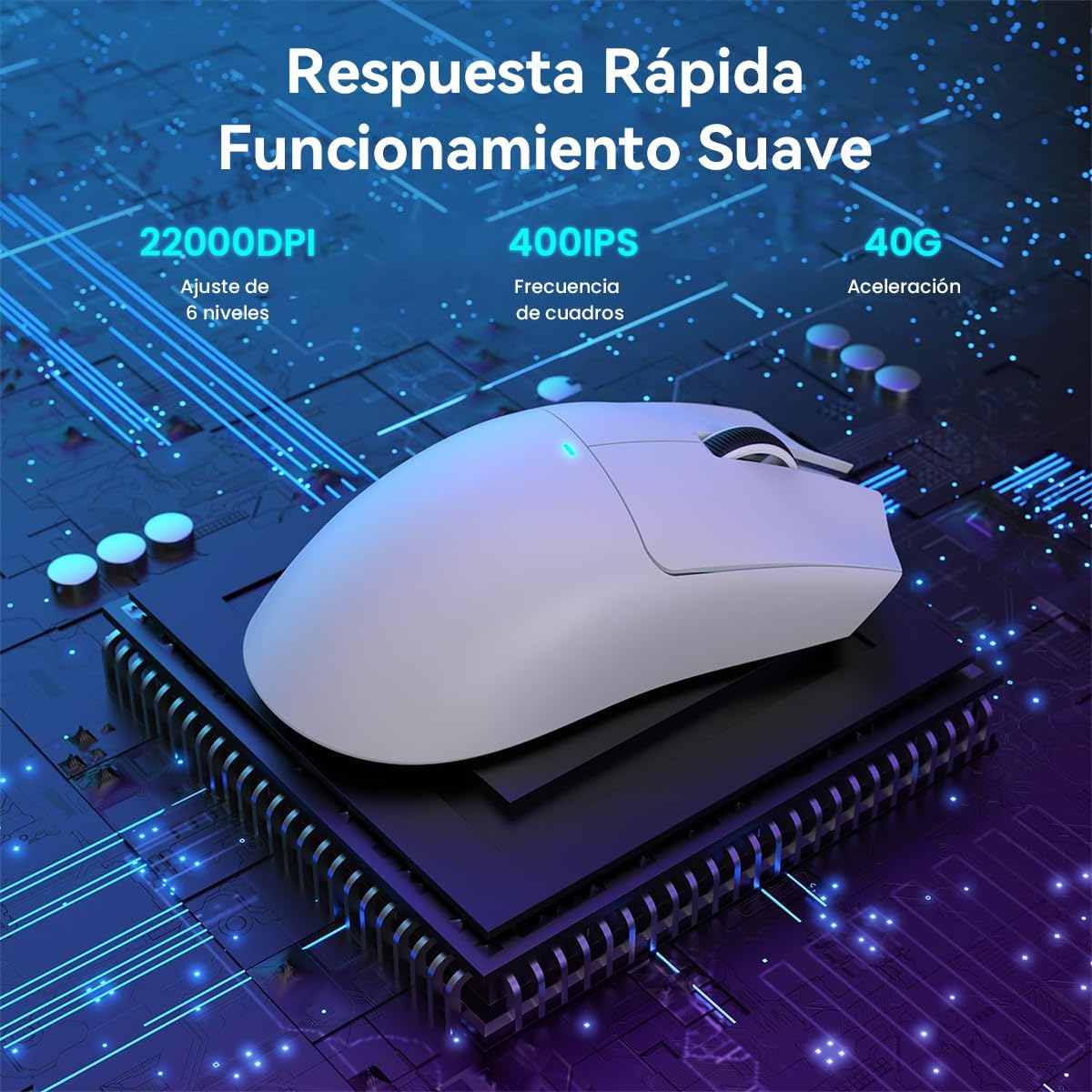 Mouse Gamer Inalámbrico Attack Shark X11 con Base de Carga