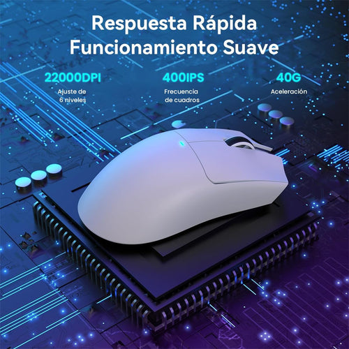 Mouse Gamer Inalámbrico Attack Shark X11 con Base de Carga